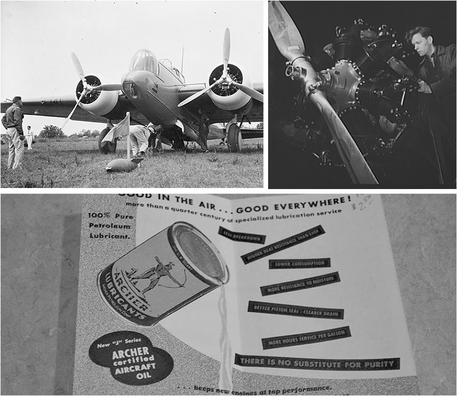 A collage of images of airplanes circa World War II A collage of images of airplanes circa World War II